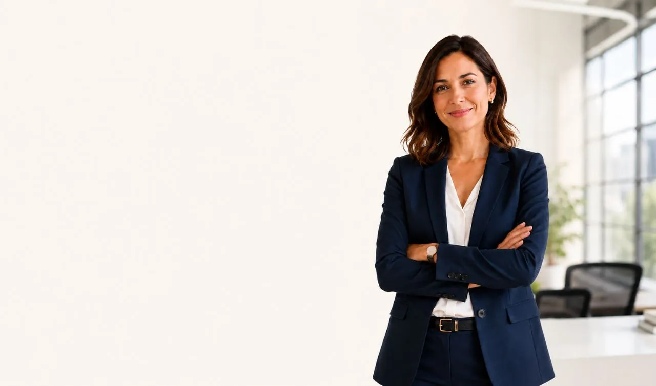 Profesional en una oficina representa el acompañamiento y desarrollo de soluciones digitales personalizadas para pymes.